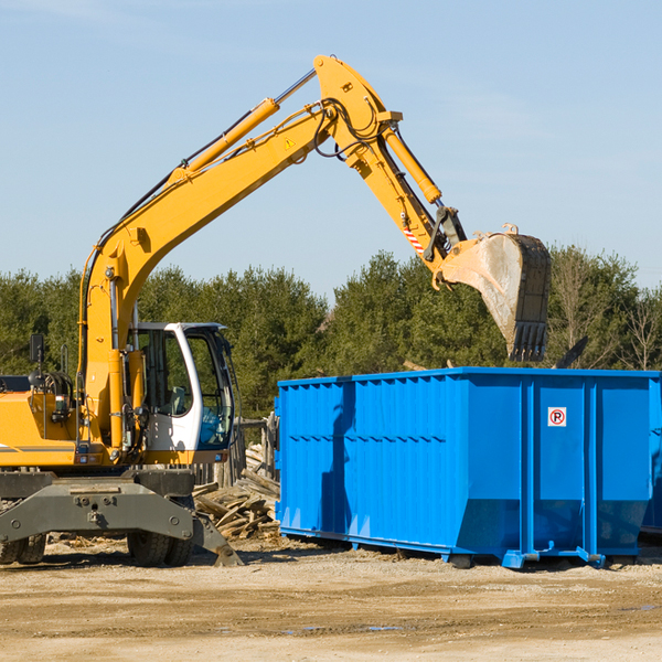 are there any restrictions on where a residential dumpster can be placed in Romoland CA